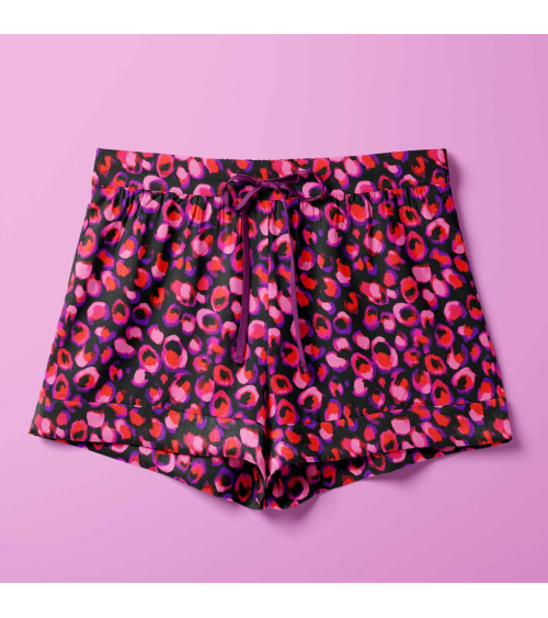 Neon leopard 02 – neonowa panterka na czerni | Mamidu