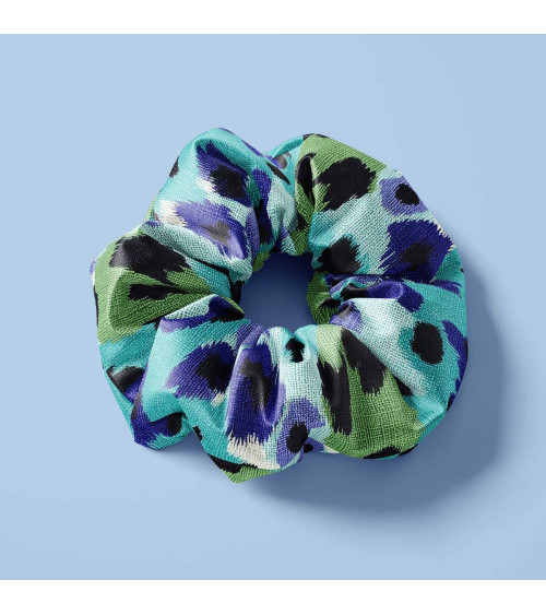 Ocean leopard 02 – Leopard-Ikat in Türkis | Mamidu