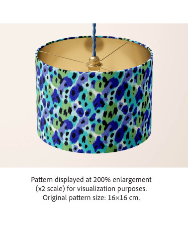 Ocean leopard 02 – Leopard-Ikat in Türkis | Mamidu