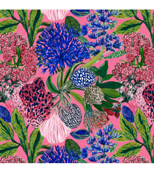 Painted garden 05 – malowany ogród na różu | Mamidu