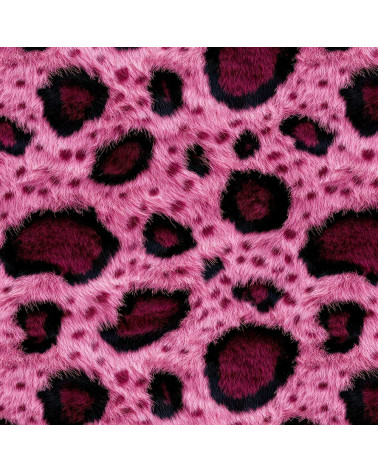 Pink fur 01 – różowa panterka, futro | Mamidu