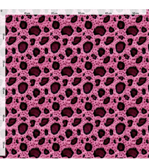 Pink fur 01 – różowa panterka, futro | Mamidu