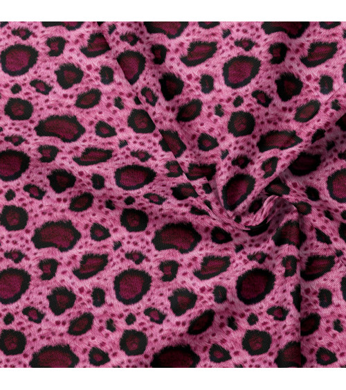 Pink fur 01 – różowa panterka, futro | Mamidu