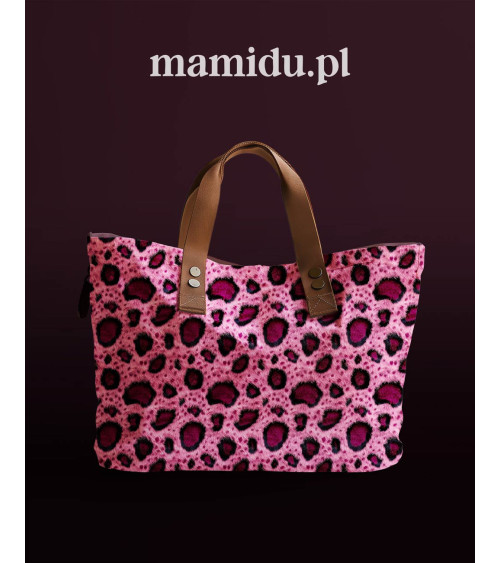 Pink fur 01 – różowa panterka, futro | Mamidu