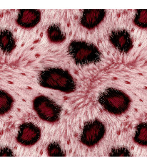 Pink fur 02 – pudrowe futro w cętki | Mamidu