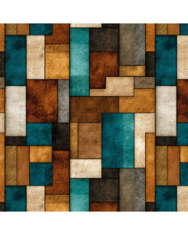 Retro blocks 01 – retro bloki, turkus i rdza | Mamidu