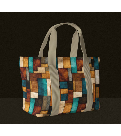 Retro blocks 01 – retro bloki, turkus i rdza | Mamidu