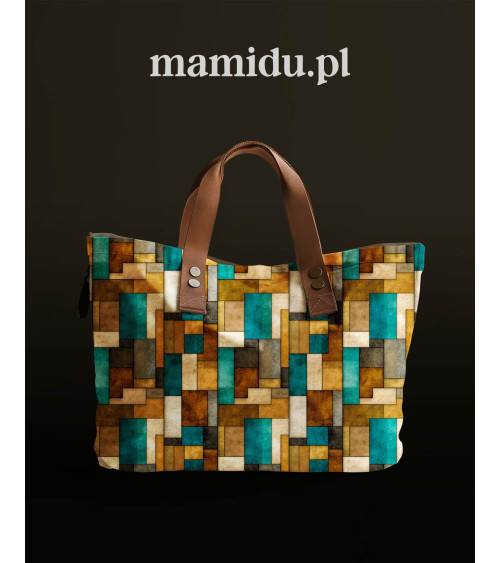 Retro blocks 01 – retro bloki, turkus i rdza | Mamidu