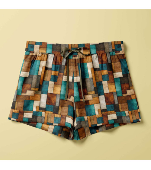 Retro blocks 01 – retro bloki, turkus i rdza | Mamidu