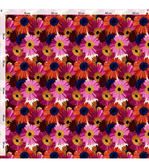 Retro daisy 01 – retro stokrotki, efekt haftu | Mamidu