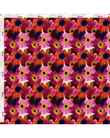 Retro daisy 01 – retro stokrotki, efekt haftu | Mamidu