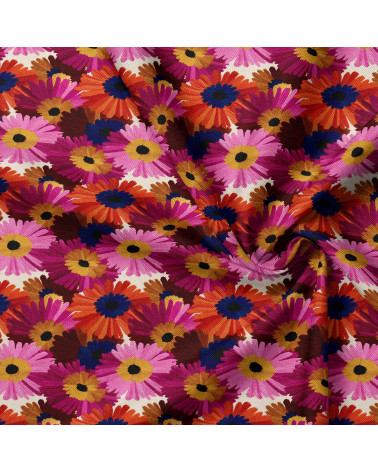 Retro daisy 01 – retro stokrotki, efekt haftu | Mamidu