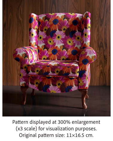 Retro daisy 01 – retro stokrotki, efekt haftu | Mamidu