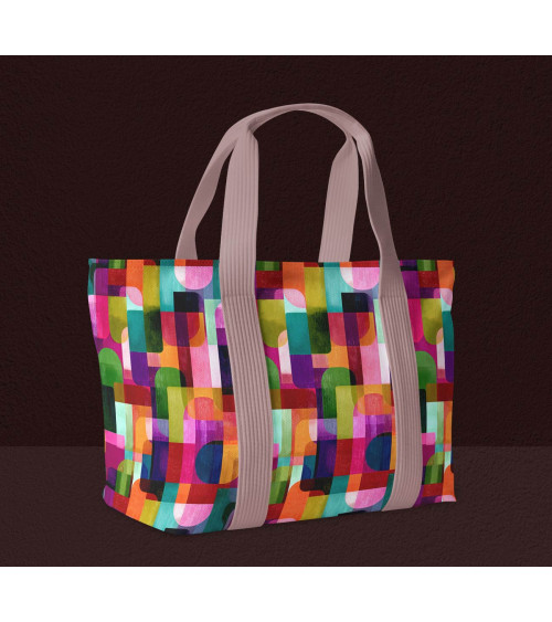Retro geo 02 – retro arcs geometric print | Mamidu
