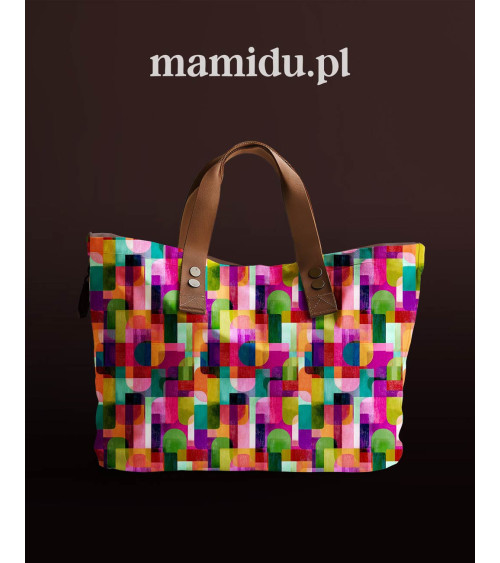 Retro geo 02 – retro arcs geometric print | Mamidu