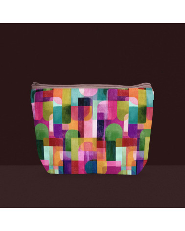 Retro geo 02 – retro arcs geometric print | Mamidu