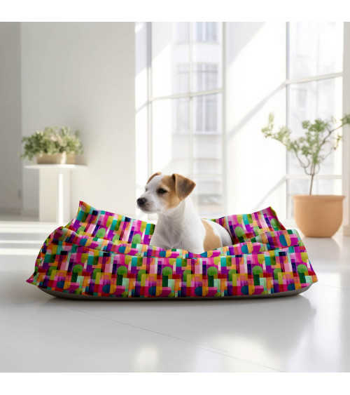 Retro geo 02 – retro arcs geometric print | Mamidu