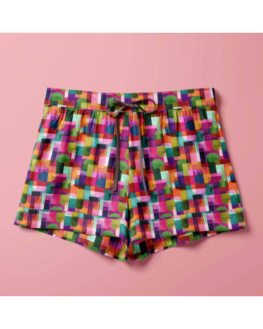Retro geo 02 – retro arcs geometric print | Mamidu