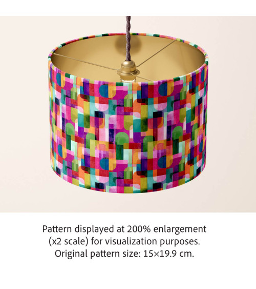Retro geo 02 – retro arcs geometric print | Mamidu