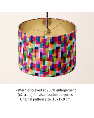Retro geo 02 – retro arcs geometric print | Mamidu