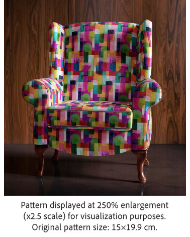 Retro geo 02 – retro arcs geometric print | Mamidu