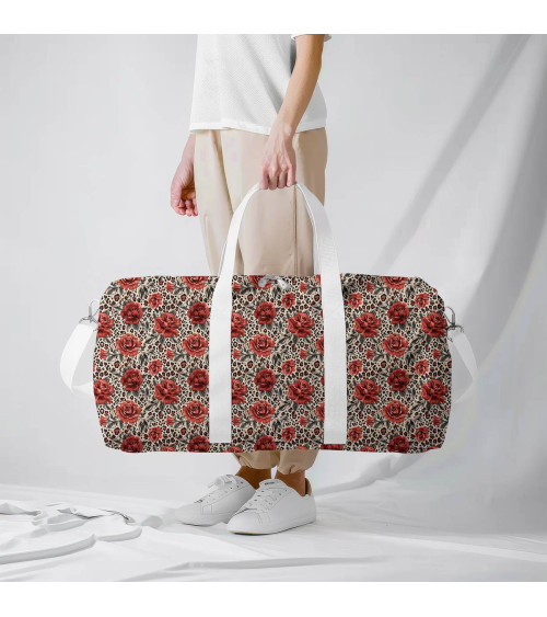 Rose leopard 02 – rote Rosen auf Leopard | Mamidu