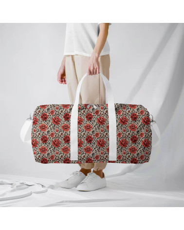 Rose leopard 02 – rote Rosen auf Leopard | Mamidu