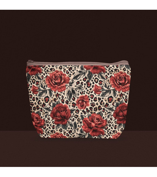 Rose leopard 02 – rote Rosen auf Leopard | Mamidu