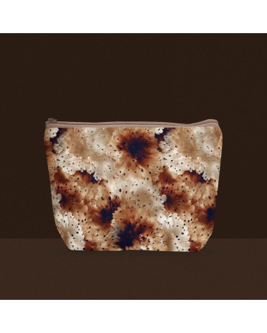 Sepia bloom 01 – sepia speckled floral fabric | Mamidu