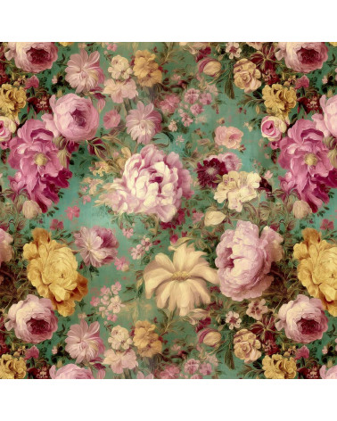 Vintage peony 01 – vintage peony floral fabric | Mamidu
