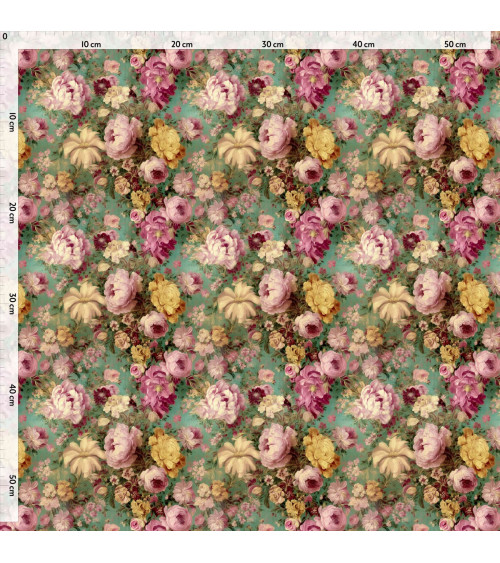 Vintage peony 01 – vintage peony floral fabric | Mamidu