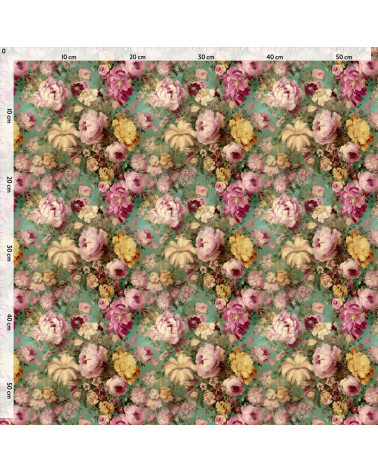 Vintage peony 01 – vintage peony floral fabric | Mamidu