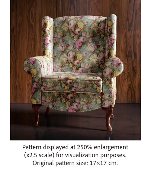 Vintage peony 01 – vintage peony floral fabric | Mamidu