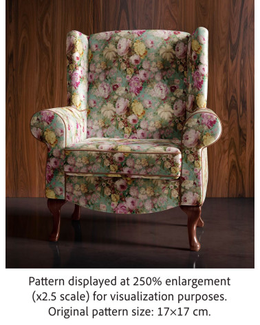 Vintage peony 01 – vintage peony floral fabric | Mamidu