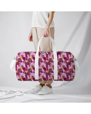 Wild bloom 01 – kwiaty z panterką, magenta | Mamidu
