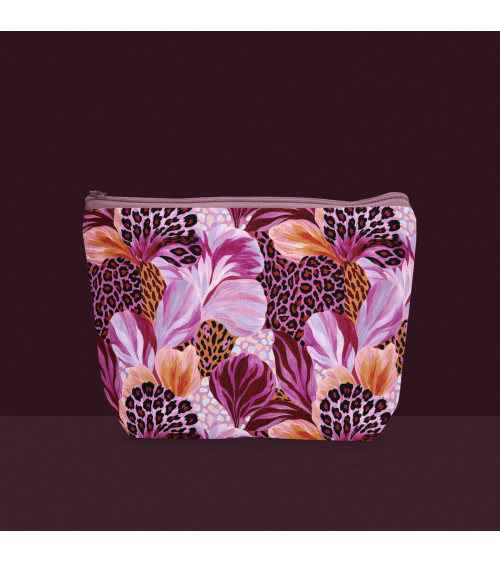 Wild bloom 01 – kwiaty z panterką, magenta | Mamidu