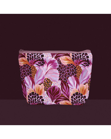 Wild bloom 01 – kwiaty z panterką, magenta | Mamidu