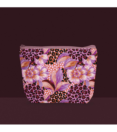 Wild bloom 03 – fioletowe kwiaty, panterka | Mamidu