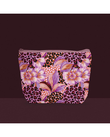 Wild bloom 03 – fioletowe kwiaty, panterka | Mamidu