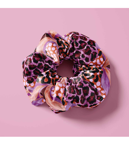 Wild bloom 03 – fioletowe kwiaty, panterka | Mamidu