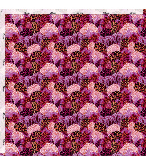 Wild bloom 04 – płatki i panterka, malina | Mamidu