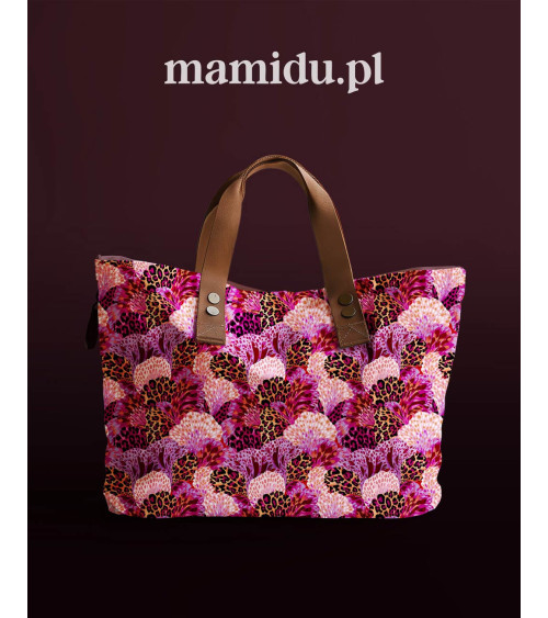 Wild bloom 04 – płatki i panterka, malina | Mamidu