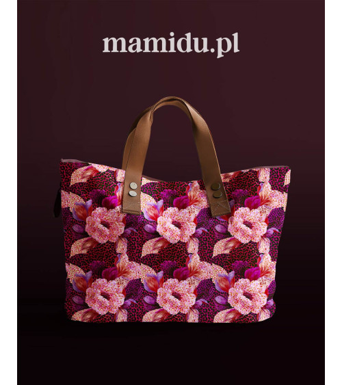 Wild bloom 05 – kwiaty na malinowej panterce | Mamidu