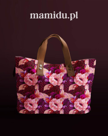 Wild bloom 05 – kwiaty na malinowej panterce | Mamidu