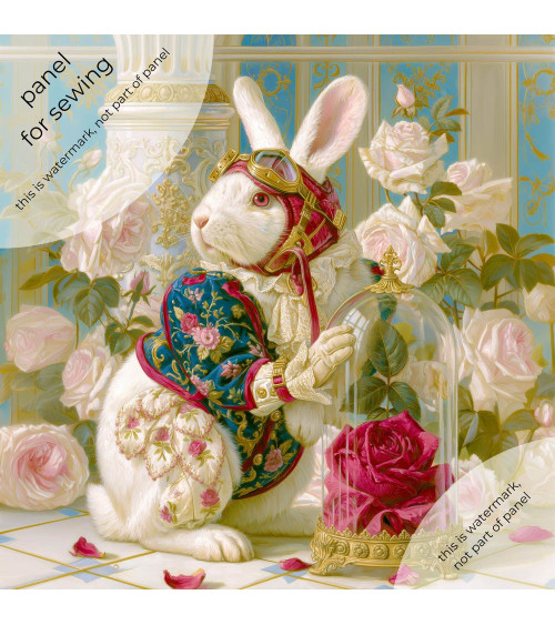 Aviator Rabbit 01 – rabbit aviator with roses panel | Mamidu