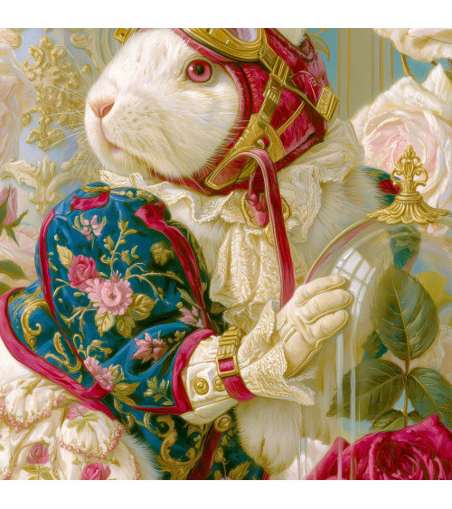 Aviator Rabbit 01 – rabbit aviator with roses panel | Mamidu
