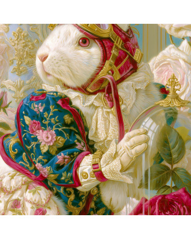 Aviator Rabbit 01 – rabbit aviator with roses panel | Mamidu