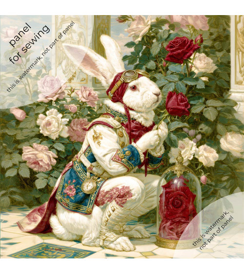Aviator Rabbit 02 – Fliegerhase im Rosengarten | Mamidu