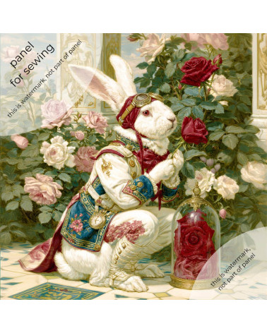 Aviator Rabbit 02 – królik lotnik w ogrodzie róż | Mamidu