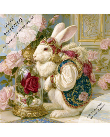 Aviator Rabbit 03 – rabbit aviator, rose under glass